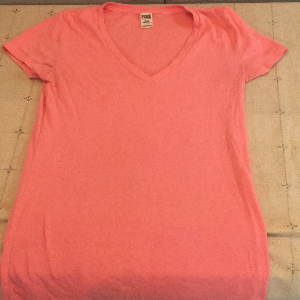 Pinkish Peach  V Neck